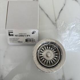 Mt200ev Mountain Plumbing 638441178967 Mcalpine Mtn Plumb Mt200ev/pn Designer Waste Disposer Trim With Stopper/strainer