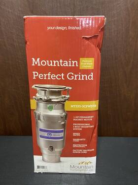 Mountain Plumbing Mt333-3cfwd3b Perfect Grind Food Waste Disposer New Open Box