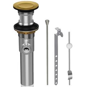 Patio Zone Pz-smf-009-orb Sink Pop Up Drain Stopper Assembly Kit With Ball Lift Rod And Overflow Solid