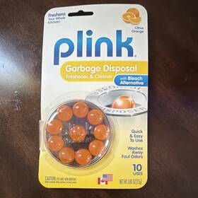 0221220 Plink Citrus Orange Garbage Disposal Freshener And Cleaner Balls 10 Uses