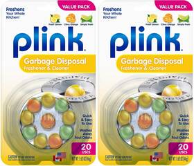 9013 Plink 20-pack Garbage Disposal Freshener And Cleaner Assorted Fragrances 2-pack