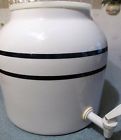 Porcelain Stripe Beverage Blue Bundle Crock Dispenser Ceramic Water