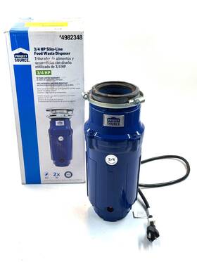 Project Source 707534454094 Professional 3/4hp Slim-line Garbage Disposer With Cord