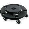 Rcp264000bkct Rubbermaid Commercial Products Easy Twist Round Dolly Black