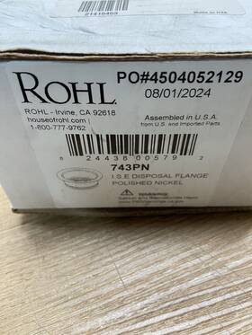 Rohl4 Rohl 743pn 3-1/2 Inch Disposal Flange Polished Nickel Read