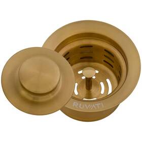 Ruvati 705353906718 3.5 Inch Kitchen Sink Garbage Disposal Flange With Basket Strainer And Stopper In