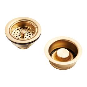 480534 Signature Hardware Kitchen Garbage Disposal Flange 3-1/2 Inch Brushed Gold