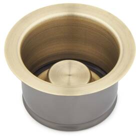 Sh163agbr Signature Hardware 482756 3-1/2 Inch Brass Kitchen Garbage Disposal Flange And St