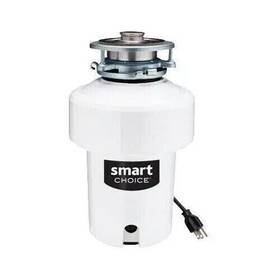 Sc75dispc1 Smart Choice 8.6 Inch White 3/4 Hp Continuous Feed Waste Disposal Nib Brt