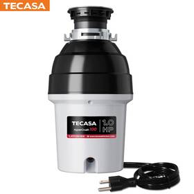 Tges1xa Tecasa Garbage Disposal 1 Hp Food Waste Disposer Kitchen Sink Power Corded New