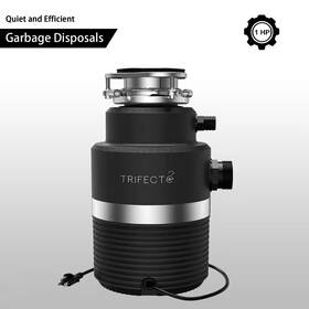 Trifecte 313110329399 Scrapper 1 Hp Continuous Feed Black Garbage Disposal With Sound Reduction And Po