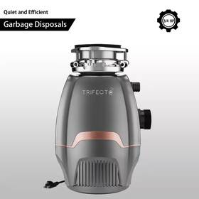 Trifecte 744759137371 Blender 3/4 Hp Continuous Feed Gray Garbage Disposal With Sound Reduction And Po