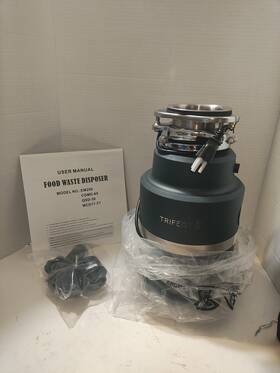 Htri-mcd17-t7-dg Trifecte Garbage Disposals 13.8 Inch Hx7.0 Wx7.0 D 1-hp Continuous Feed Dark Green