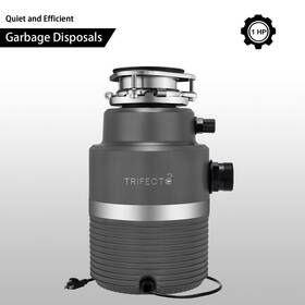 Htri-mcd17-t7-gy Trifecte Garbage Disposals Scrapper 1-hp Continuous Feed With Sound Reduction