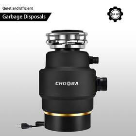 Htri-qsd-38-bk Trifecte Grinder 3/4 Hp Continuous Feed Garbage Disposal With Sound Reduction