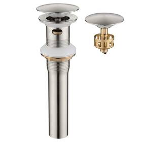 Xsq02 Ultimate Unicorn Pop Up Sink Drain Stopper With Overflow Brushed Nickel For Bathroom Vessel Va