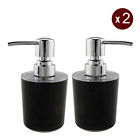 Unbranded 2x Abs Soap Dispenser Pump Lotion Refillable Empty Bottle Kitchen Bathroom Black 190497863957