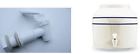 Unbranded Double Blue Line Ceramic Water Dispenser Crock W Tomlinson Replacement Faucet 633554151517