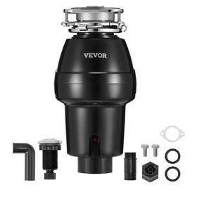 Jwm-331 Vevor Garbage Disposal 1/2 Hp Continuous Food Waste Disposer 3450 Rpm 3-bolt