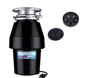 10-us-wm-258-3b Waste Maid 1/2 Hp Continuous Feed Garbage Disposal With Cord Anti-jam And Quiet