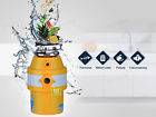 D1-800y Waste Yellow 1hp Food Kitchen Disposer Sink Garbage Disposal