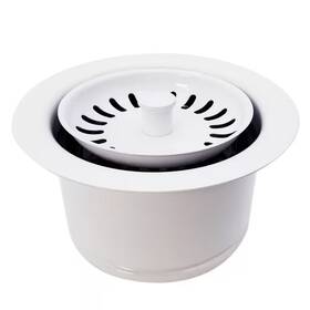 Westbrass 313049131124 3-1/2 Inch Extra-deep Collar Kitchen Sink Waste Disposal Flange And Strainer Stoppe