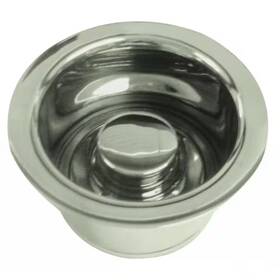 Westbrass 313105069088 3-1/2 Inch Extra-deep Collar Kitchen Sink Waste Disposal Flange And Stopper Satin