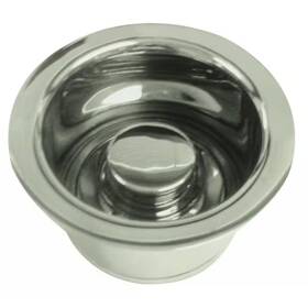 Westbrass 445001364301 3-1/2 Inch Extra-deep Collar Kitchen Sink Waste Disposal Flange And Stopper Stainl