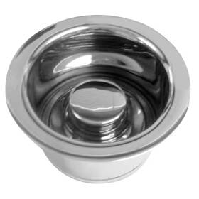 Westbrass 445047845888 3-1/2 Inch Extra-deep Collar Kitchen Sink Waste Disposal Flange And Stopper Polish