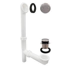 593244-07 Westbrass 14 Inch X 1-1/2 White Tubular Bathtub Waste And Overflow Assem