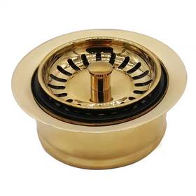 Westbrass 726084022195 3-1/2 Inch Extra-deep Collar Kitchen Sink Waste Disposal Flange And Strainer Stoppe