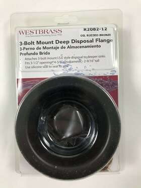 R2082-12 Westbrass 747028084543 3 Bolt Mount Deep Disposal Flange Model