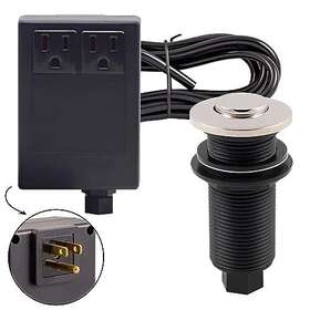 Asb-2b3-05 Westbrass 747028199704 Sink Top Waste Disposal Air Switch And Dual Outlet Control Box Fl