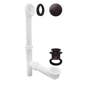 Westbrass A593244-12 14 Inch X 1-1/2 White Tubular Bathtub Waste And Overflow Asse