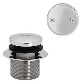 A93-2-26 Westbrass 1-1/2 Inch Tip-toe Bathtub Drain Plug Trim Set With Two-hole O