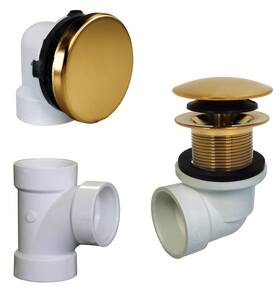 D593prk-18 Westbrass Plumbers Pack Bath Waste Assembly With Tip-toe Drain Pl