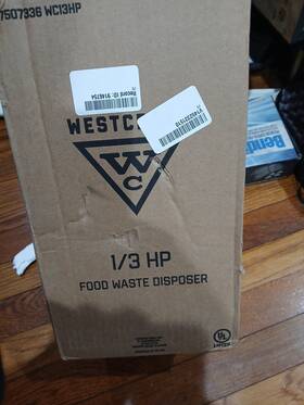 21011360309 Westcraft Wc13hp-1 1/3 Hp Continuous Feed Garbage Disposal