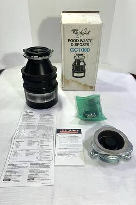 Gc1000xe4 Whirlpool 1/3 Hp In Sink Food Waste Disposer Nib