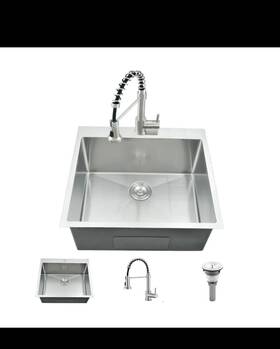 Lds2522-nwxx Wmxqx Drop In Utility Sink 25x22 Inch Stainless Steel 16 Gauge Single Bowl