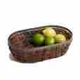 Wtt210-3 Woodard And Charles Back To School Abaca Metal Trim Oval Basket 13in 016143201303