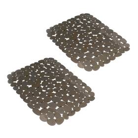 Yiter 191170624278 Sink Mat 2pcs Adjustable Pvc Pebble Protector For Stainless Steel Or Po