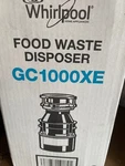 Whirlpool GC1000XE 1/3 Hp Sink Disposer, Black. Fixed Price $74.99.