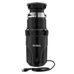 Kraus KWD100-33 Wasteguard 1/3 Hp Continuous Garbage Disposal Black. Fixed Price $114.95.