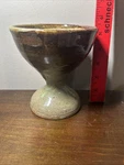 Handmade Ceramic Glazed Ice Cream Goblet Dish Signed 2004 Hemann Studio Pottery. Fixed Price $20.00.