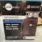 Insinkerator Evolution 1300 Advanced Series 1.0 Hp Garbage Disposal. Fixed Price $177.77.