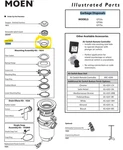 Moen 193900 Sink Flange For Garbage Disposals. Fixed Price $20.45.