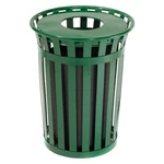 Global Industrial 36 Gallon Outdoor Metal Waste Receptacle Green. Fixed Price $691.52.