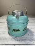 Rare Vintage Royal Mfg. Co. Playboy Thermos Water Cooler Fishing Blue 1 Gallon. Fixed Price $68.00.