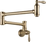 Delta 1177LF-CZ Traditional Wall Mount Pot Filler Champagne Bronze. Fixed Price $679.99.