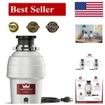 Ez-mount 3/4 Hp Garbage Disposal Quiet & Efficient Food Waste Disposer. Fixed Price $165.87.